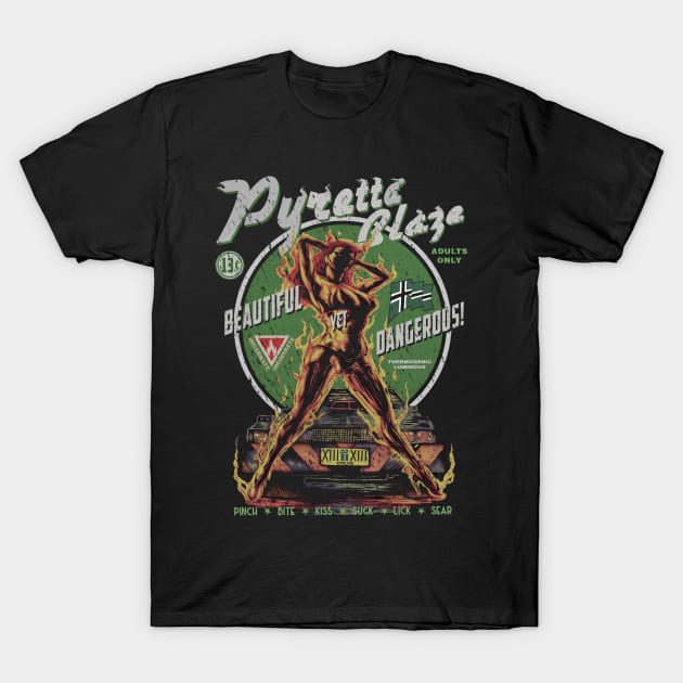 "PYRETTA BLAZE" T-Shirt by joeyjamesartworx